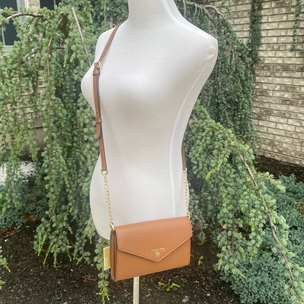Michael Michael Kors Jet Set Charm Large Envelope Phone Crossbody Travel New